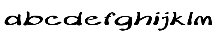 Merilee-ExtraexpandedBoldItalic Font LOWERCASE
