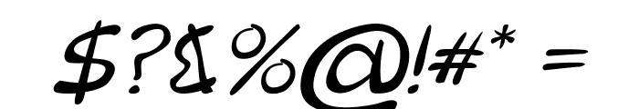 MerileeItalic Font OTHER CHARS
