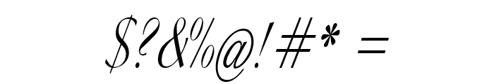 Merino-CondensedItalic Font OTHER CHARS