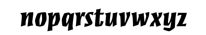 MezzStd-Black Font LOWERCASE