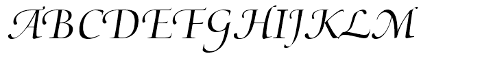 Medici Script Medium Font UPPERCASE
