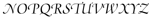 Medici Script Font UPPERCASE