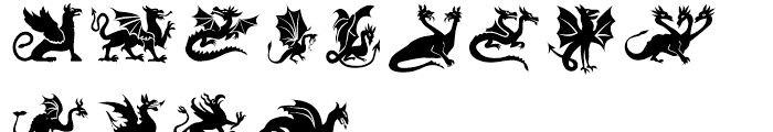 Medieval Dragons Regular Font UPPERCASE