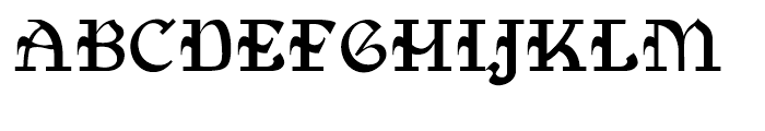 Medieval Gunslinger Regular Font UPPERCASE