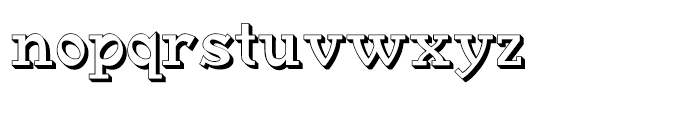 Medieval Gunslinger Shadow Font LOWERCASE