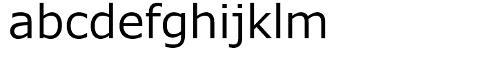 Meiryo UI Regular Font LOWERCASE