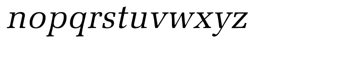 Melior Italic Font LOWERCASE