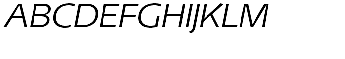 Mellnik ExtraLight Italic Font UPPERCASE