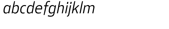 Mellnik Text ExtraLight Italic Font LOWERCASE