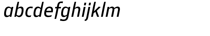 Mellnik Text Light Italic Font LOWERCASE