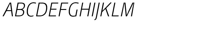Mellnik Text SuperLight Italic Font UPPERCASE