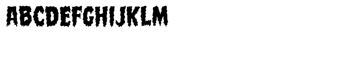 Meltdown Regular Font LOWERCASE