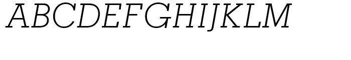 Memphis Cyrillic Light Italic Font UPPERCASE
