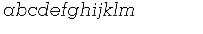 Memphis Cyrillic Light Italic Font LOWERCASE