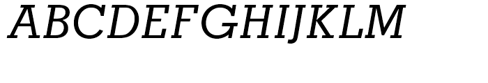 Memphis Cyrillic Medium Italic Font UPPERCASE