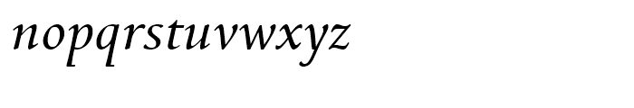 Mengelt Basel Antiqua Italic Font LOWERCASE