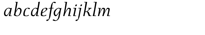 Menhart Italic Font LOWERCASE