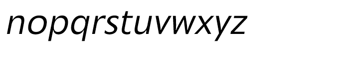 Mensa Book Italic Font LOWERCASE