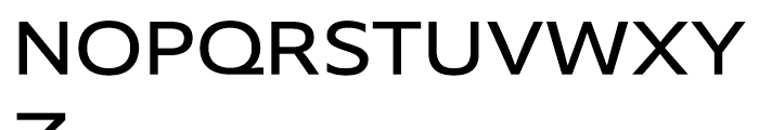 Mensa Expanded Regular Font UPPERCASE