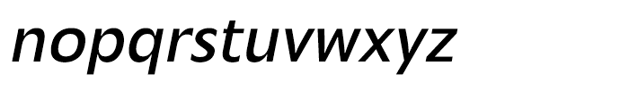 Mensa Regular Italic Font LOWERCASE
