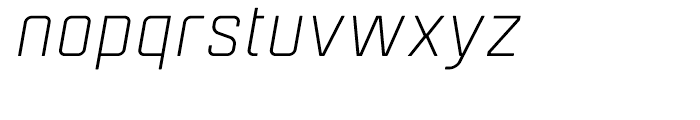 Mensura Light Italic Font LOWERCASE