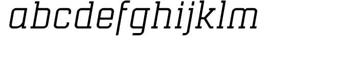 Mensura Slab Italic Font LOWERCASE