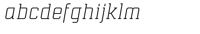 Mensura Slab Light Italic Font LOWERCASE