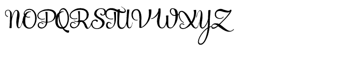 Mercury Script Regular Font UPPERCASE