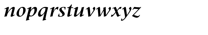Meridien Bold Italic Font LOWERCASE