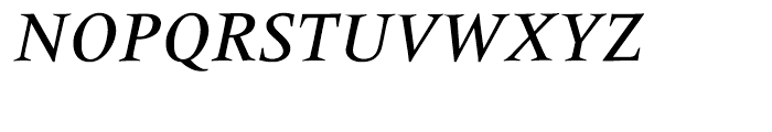 Meridien Medium Italic Font UPPERCASE