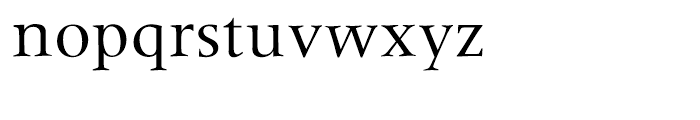 Meridien Roman Font LOWERCASE