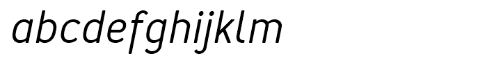 Merlo Round Medium Italic Font LOWERCASE
