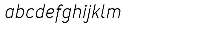 Merlo Round Regular Italic Font LOWERCASE