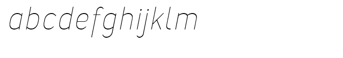 Merlo Thin Italic Font LOWERCASE