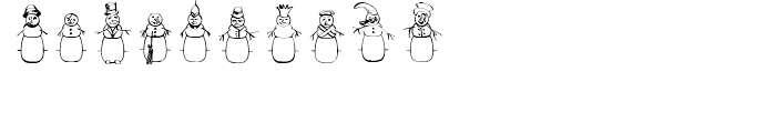 Merry Snowmen Regular Font OTHER CHARS