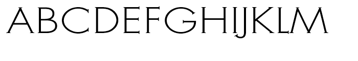 Metra Serif Light Font UPPERCASE