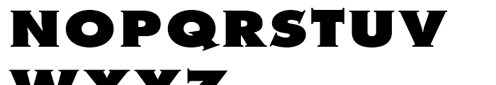 Metra Serif Xtra Bold Font UPPERCASE