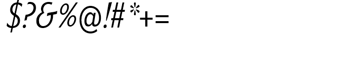 Metro Nova Condensed Italic Font OTHER CHARS