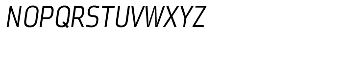 Metroflex Narrow 214 Light Oblique OSF Font UPPERCASE