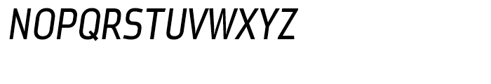 Metroflex Narrow 223 Oblique Font UPPERCASE