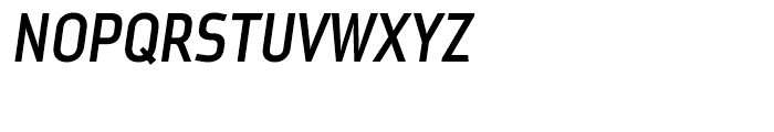 Metroflex Narrow 233 Medium Oblique Font UPPERCASE