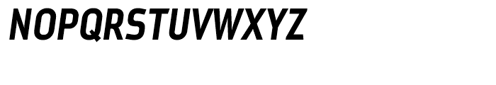 Metroflex Narrow 243 Bold Oblique Font UPPERCASE