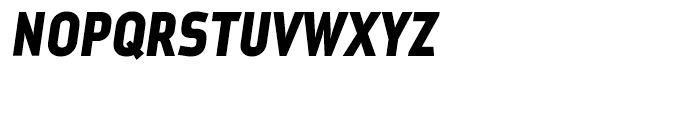 Metroflex Narrow 254 Heavy Oblique OSF Font UPPERCASE