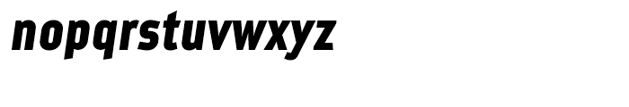 Metroflex Narrow 254 Heavy Oblique OSF Font LOWERCASE