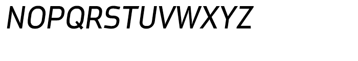 Metroflex Uni 323 Oblique Font UPPERCASE