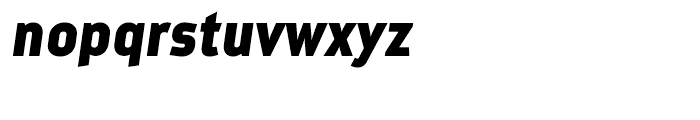 Metroflex Uni 353 Heavy Oblique Font LOWERCASE