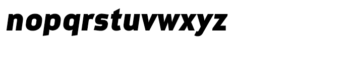 Metroflex Wide 453 Heavy Oblique Font LOWERCASE