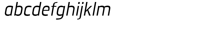 Metronic Condensed Light Italic Font LOWERCASE