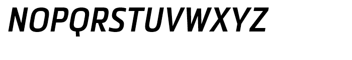 Metronic Condensed Semi Bold Italic Font UPPERCASE