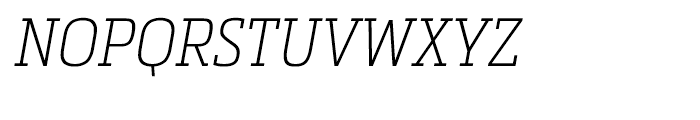 Metronic Slab Narrow Air Italic Font UPPERCASE